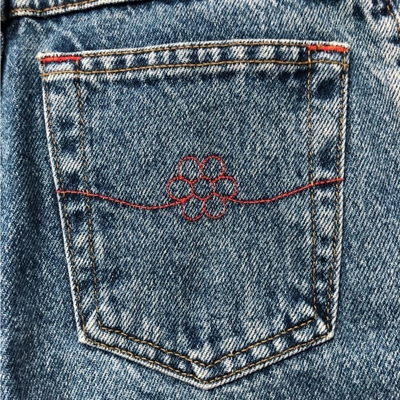 VINTAGE Guess '90s Straight Leg Denim Jeans Size 12 Made In Canada :) - Picture 6 of 10